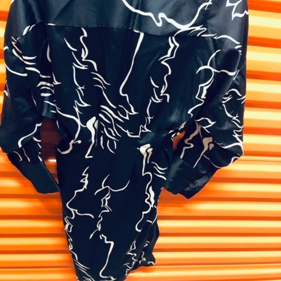 ZARA Satin Midi Dress w Print, S, New - Picture 8 of 9